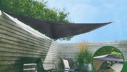 Brandsseller Sonnensegel Dreieck 5x5x5m UV 50+ Schutz Sonnenschutz für Garten und Terasse Anthrazit von Brandsseller