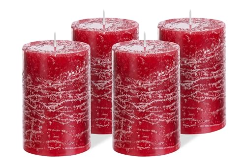 Brandsseller Stumpenkerze 4er Set 7x14 cm Weihnachtskerze Adventskranz Bordeaux Brandsseller Stumpenkerze 4er Set 7x14 cm Weihnachtskerze Adventskranz Bordeaux von Brandsseller