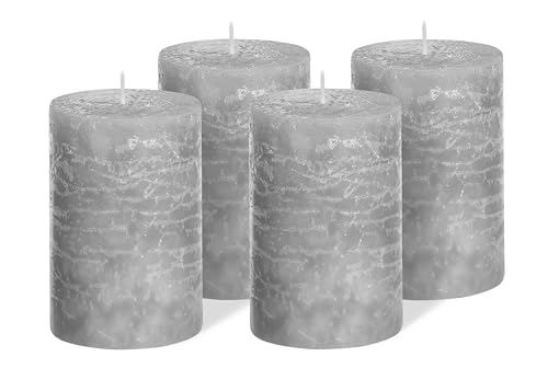 Brandsseller Stumpenkerze 4er Set 7x14 cm Weihnachtskerze Adventskranz Grau Brandsseller Stumpenkerze 4er Set 7x14 cm Weihnachtskerze Adventskranz Grau von Brandsseller