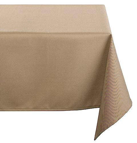 Brandsseller Tischdecke 85 x 85 cm Outdoor/Indoor Lotuseffekt Wasser- und Schmutzabweisend Taupe von Brandsseller