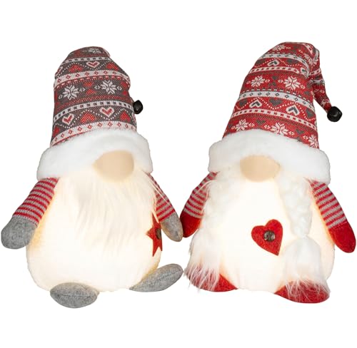 Brandsseller Weihnachtswichtel 30 cm mit LED – Skandinavische Figuren, detailreiche GNOME als dekorative Winterdeko für Tisch, Fenster & Wohnzimmer, Paar Brandsseller Weihnachtswichtel 30 cm mit LED – Skandinavische Figuren, detailreiche GNOME als dekorative Winterdeko für Tisch, Fenster & Wohnzimmer, Paar von Brandsseller