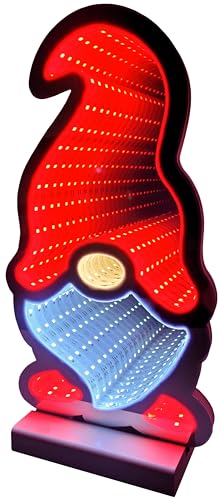 Brandsseller Weihnachtsbeleuchtung mit Infinity-Effekt 16x7x30 cm - LED Dekofigur aus Kunststoff, Timer 6/18h, 3m Kabel, moderne Weihnachtsdeko für Innen - Wichtel Brandsseller Weihnachtsbeleuchtung mit Infinity-Effekt 16x7x30 cm - LED Dekofigur aus Kunststoff, Timer 6/18h, 3m Kabel, moderne Weihnachtsdeko für Innen - Wichtel von Brandsseller