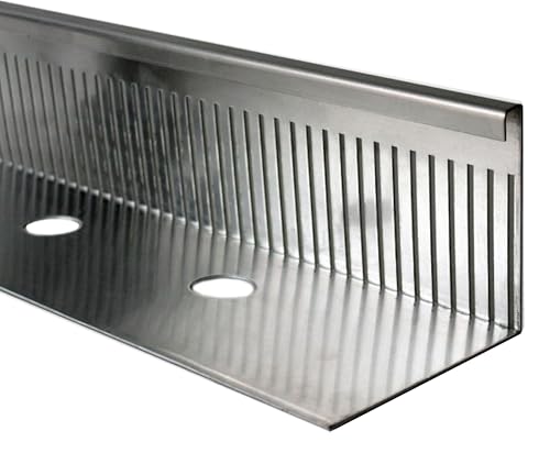 Premium Kiesfangleiste Aluminium 2,5 Meter x 80mm KantFuchs24 langlebiger Randabschluss Kiesbeläge Dachbegrünungen Flachdächer Made in Germany von Brandsseller