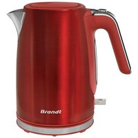Brandt - Akku-wasserkocher 1,7l 2200w rot/edelstahl BO1703R von Brandt