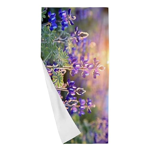 Lilane Blumen Strandtuch XXL Mikrofaser Strandhandtuch Sandfreies Schnelltrocknendes Strandtuch Badetücher Strandtücher Als Saunatuch, Duschtuch, Badetuch, Yogatuch 200 x 200cm von Brandzly