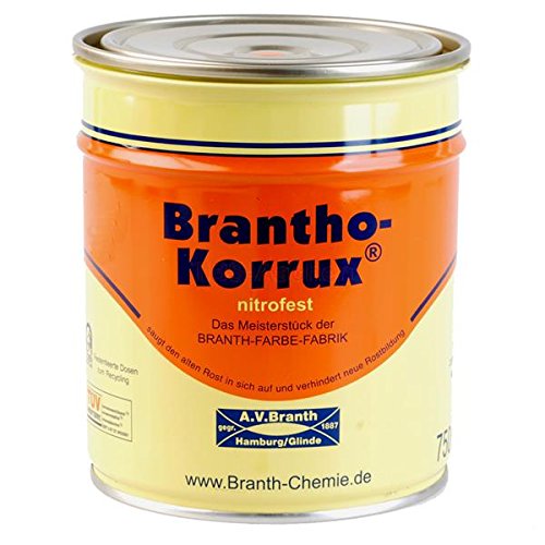 Brantho Korrux nitrofest 0,75 l 7016 Anthrazitgrau von Branth