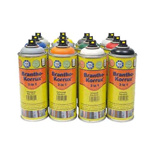 Brantho Korrux "3 in 1 400 ml Spraydose, RAL, Rostschutzfarbe Primer Lack (5005 Signalblau) von Brantho Korrux
