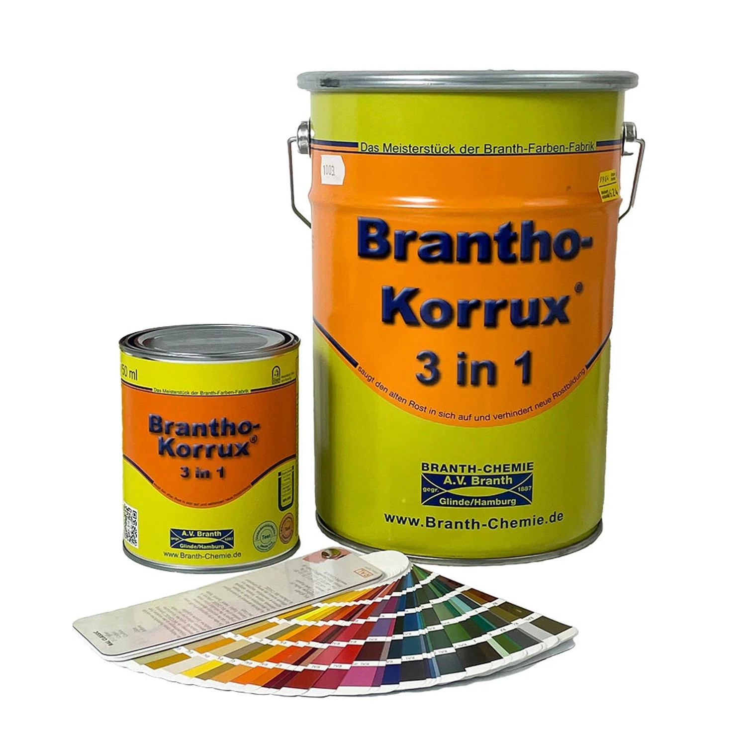 Brantho Korrux 3in1 Rostschutzfarbe Streichlack RAL 9016 - Verkehrsweiss 750ml Seidenglanz Brantho Korrux 3in1 Rostschutzfarbe Streichlack RAL 9016 - Verkehrsweiss 750ml Seidenglanz von Brantho Korrux