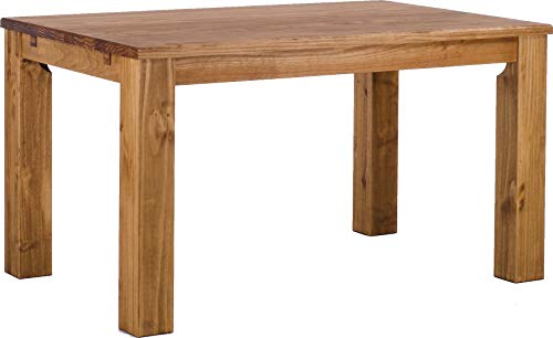 Esstisch Rio Classico 140x90 cm Brasil Holz Pinie Massivholz Esszimmertisch Echtholz ausziehbar vorgerichtet für Ansteckplatten Brasilmöbel von B.R.A.S.I.L.-Möbel