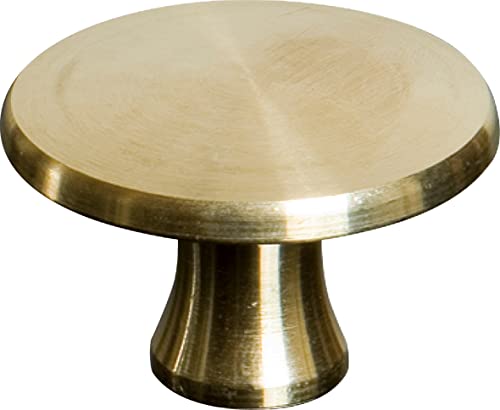 STAUB Knauf, rund, 2 cm, Messing, für Cocottes/Bräter mit Durchmesser 10-12 cm, Gold von STAUB