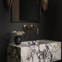 An Der Wand Montierter Wasserhahn Aus Massivem Messing, Unlackierter Messing-Badezimmerhahn, Badarmatur, Waschbecken-Hahn An Der Wand Montierter Wasserhahn Aus Massivem Messing, Unlackierter Messing-Badezimmerhahn, Badarmatur, Waschbecken-Hahn von BrassHartt