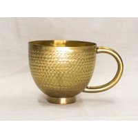 Kupfer Teebecher | Gehämmerte Kaffee Messing Tasse Handgemachte Vintage Teetasse Wohndekor-Kollektion Kupferbecher Espresso Tassen von BrassTonkinCraft