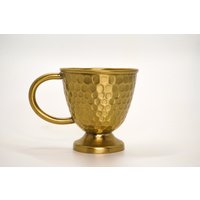 Parthenon Messing Tasse | Becher Teetasse Kaffeetasse Gehämmerte Vase Hochzeitsgeschenk Wohnkultur Vintage von BrassTonkinCraft