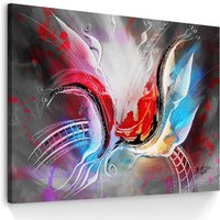 Leinwand Bilder Bunt Abstrakte Wandbilder Groß Wohnzimmer Modern Wanddekoration Mode Design Kunst Geschenkidee 4185A Leinwand Bilder Bunt Abstrakte Wandbilder Groß Wohnzimmer Modern Wanddekoration Mode Design Kunst Geschenkidee 4185A von Bratisart
