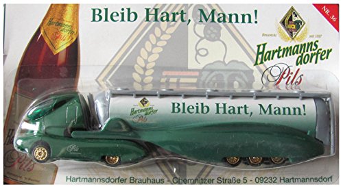Hartmannsdorfer Brauerei Nr.18 - Bleib Hart, Mann - Colani Sattelzug mit Tankauflieger von Brauerei