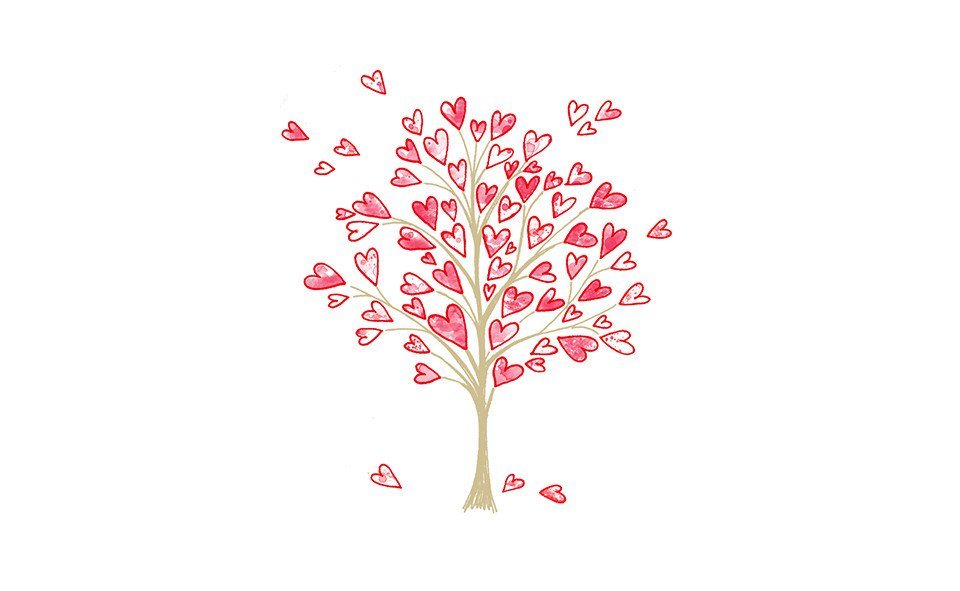 Braun+Company Atelier Papierserviette Braun & Company Servietten Motiv Love Tree 25 x 25 von Braun+Company Atelier