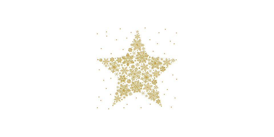 Braun+Company Atelier Weihnachtsfigur Braun & Company Servietten Big Crystal Star von Braun+Company Atelier