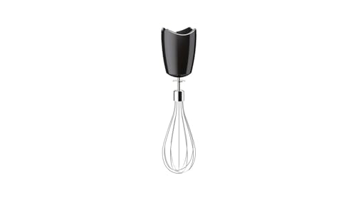 Braun Edelstahl Schneebesen Aufsatz MQ 10 - Stabmixer Zubehör kompatibel mit Braun MultiQuick Stabmixer mit EasyClick System, schwarz von Braun Household