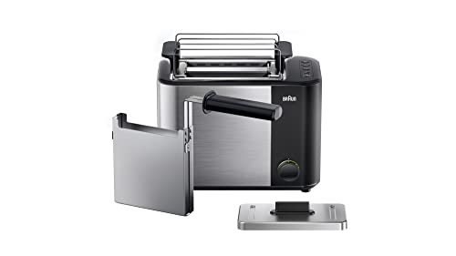 Braun Household HT5015.BK HT5015BK toastafette, Kunststoff, Edelstahl, schwarz/Silber von Braun Household