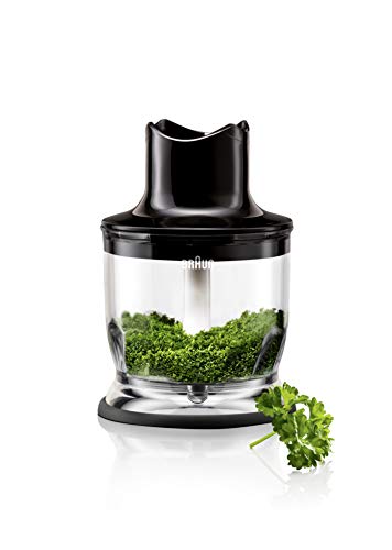 Braun Zerkleinerer Aufsatz MQ 20 - Stabmixer Zubehör kompatibel mit Braun MultiQuick Stabmixer mit EasyClick System, 350 ml, schwarz von Braun Household
