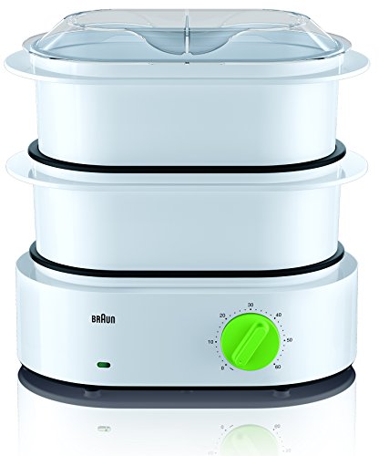 Braun Household Tribute Collection FS 3000 Dampfgarer (850 W) weiß/grün von Braun Household