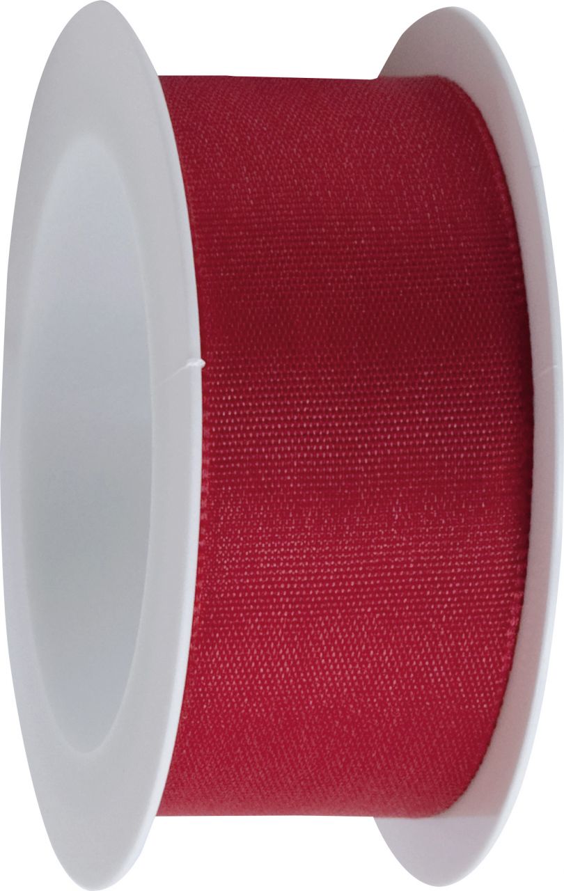 Braun & Company Band mit Draht rot 25 mm x 2,5 m von Braun & Company