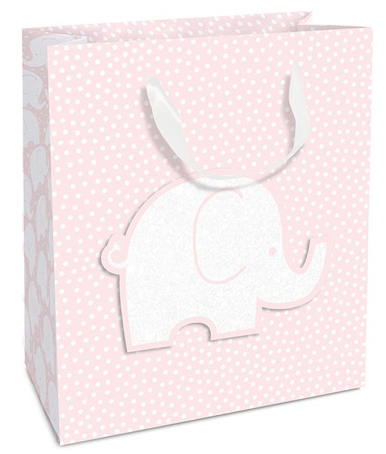 Braun & Company Geschenktragetasche Babyfant rose 18 x 21 x 8 cm von Braun & Company