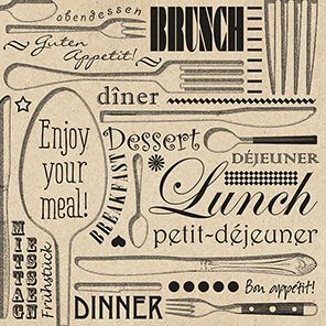 Braun & Company Servietten By Nature Enjoy your Meal 33 x 33 cm - 25er Pack von Braun & Company