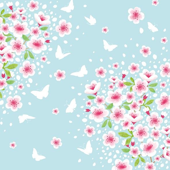 Braun & Company Servietten Cherry Spring 33 x 33 cm - 20er Pack Braun & Company Servietten Cherry Spring 33 x 33 cm - 20er Pack von Braun & Company