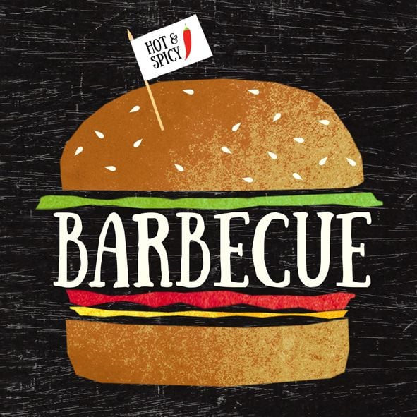 Braun & Company Servietten Motiv Big BBQ 33 x 33 cm - 20er Pack von Braun & Company