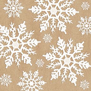 Braun & Company Servietten By Nature White Crystals 33 x 33 cm - 20er Pack von Braun & Company