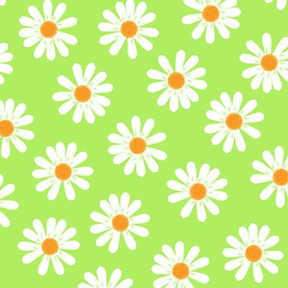 Braun & Company Servietten Dancing Daisies grün 25 x 25 cm - 20er Pack von Braun & Company
