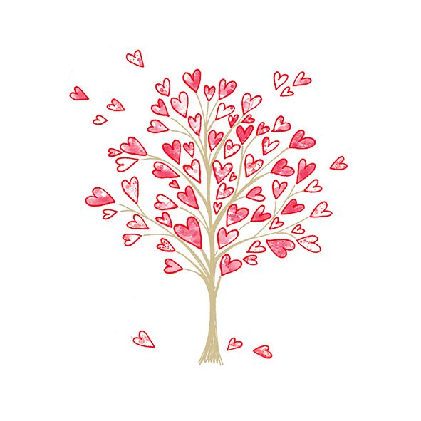 Braun & Company Servietten Motiv Love Tree 25 x 25 cm - 20er Pack von Braun & Company