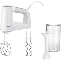 BRAUN Handmixer HM 3105  Mixfuß 500Watt weiß von Braun