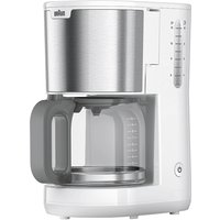 BRAUN Kaffeeautomat KF 1500 WH 10 Tassen 1000Watt weiß von Braun