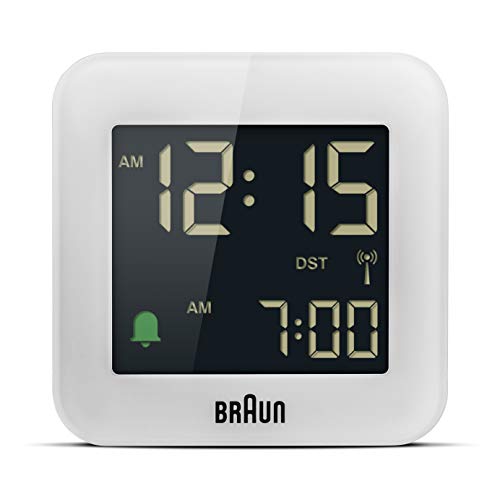 Braun BC08 Digitale Reiseuhr, Weiß von Braun