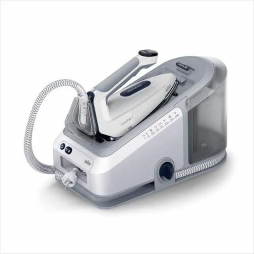 Braun CareStyle 7 IS7262GY, Bügelstation mit professionellem Dampfgenerator, FreeGlide 3D, iMode und iCare, vertikales Bügeln, Ultimate FastClean, herausnehmbarer Behälter 2 l, 2700 W, Violett von Braun