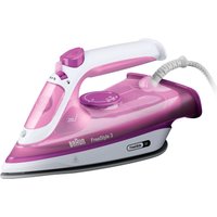Braun Dampfbügeleisen "FreeStyle 3 FI 3124 PU - 2.400 W, 170 g Dampfstoß, 270 ml Wassertank" 2400 W 45 g Dampfmenge, SuperCeramic Bügelsohle, 35 Sek. Aufheizzeit von Braun