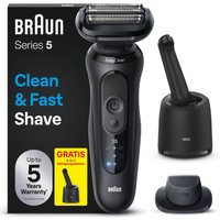 Braun Elektrorasierer "Series 5 52-N7200cc" Reinigungsstation Nass- &Trockenrasur, Turbo- & Standard-Modus, mit Reinigungsstation Braun Elektrorasierer "Series 5 52-N7200cc" Reinigungsstation Nass- &Trockenrasur, Turbo- & Standard-Modus, mit Reinigungsstation von Braun