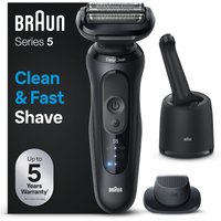Braun Elektrorasierer "Series 5 52-N7200cc" Reinigungsstation Wasserdichter Folienrasierer, mit Präzisionstrimmer von Braun