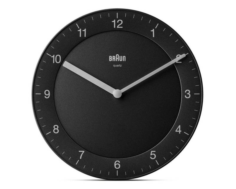 Braun Wecker BC 06 B Quarzwanduhr analog von Braun
