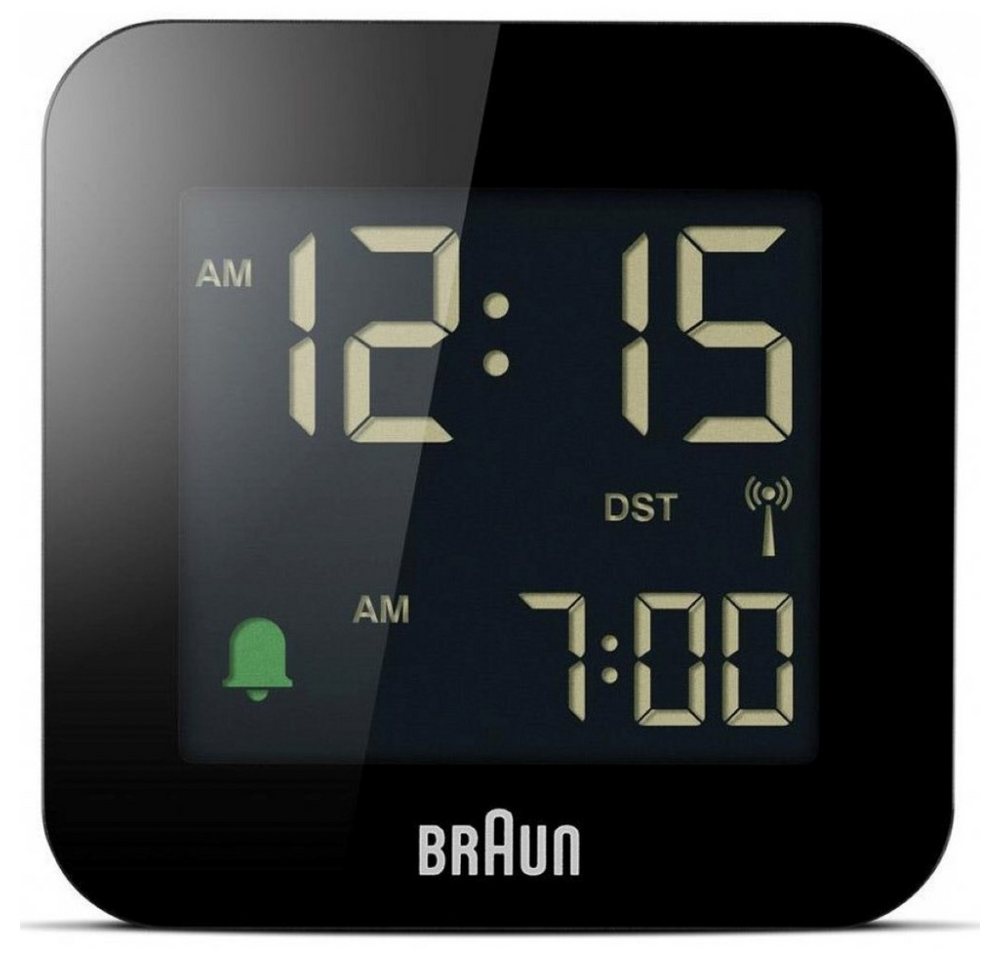 Braun Funk-Reisewecker BC08B-DCF - Funkwecker - schwarz von Braun