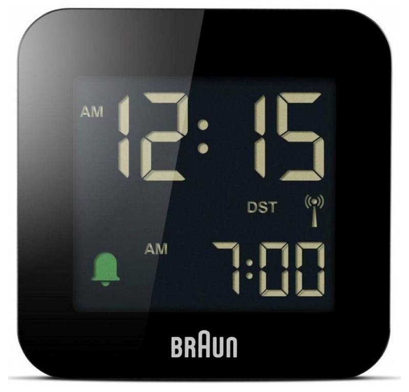 Braun Funk-Reisewecker BC08B-DCF - Funkwecker - schwarz von Braun