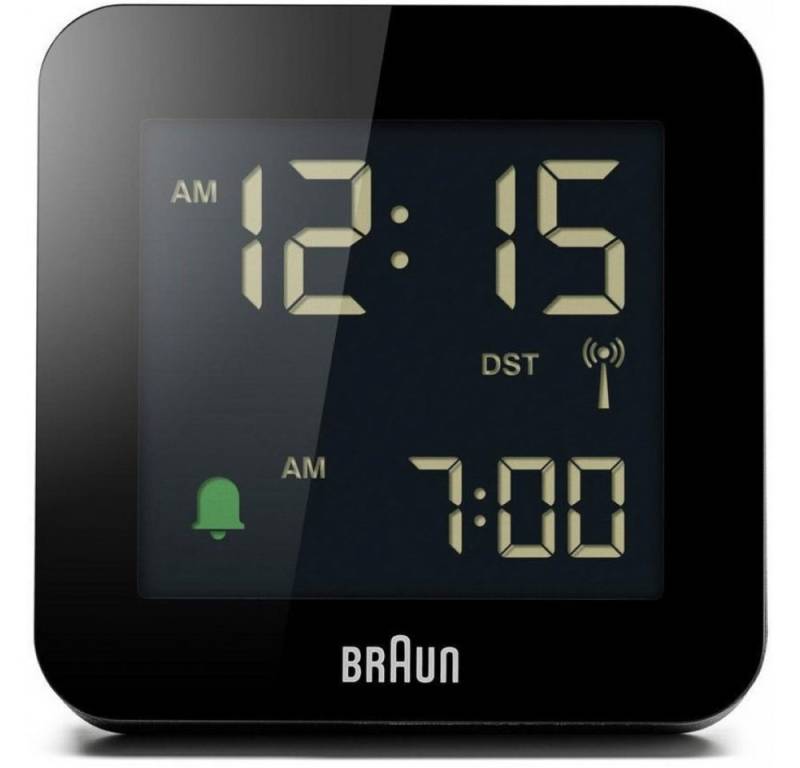 Braun Funk-Reisewecker BC09-DCF B - Funkwecker - schwarz von Braun