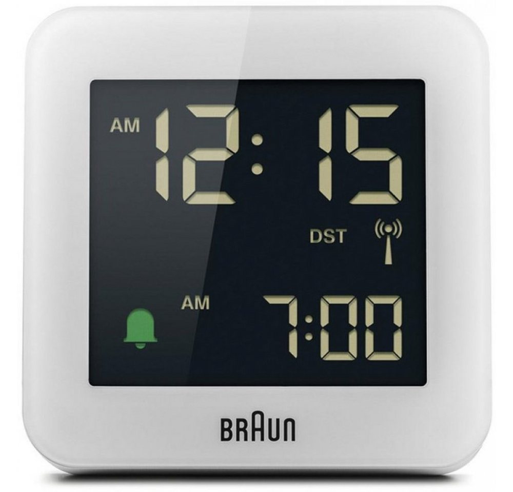 Braun Funk-Reisewecker BC09-DCF W - Funkwecker - weiß von Braun