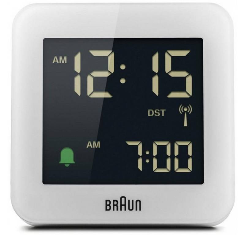 Braun Funk-Reisewecker BC09-DCF W - Funkwecker - weiß von Braun