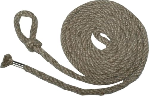 Braun Hanfbindestrick Ø 10 mm 400 cm lang (Seile und Gerüst-Anbindestrick Baustelleneinrichtungen Rollen Hanfseil) Länge: 400 mm/Durchmesser: 10 mm von Braun
