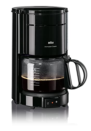 Braun Kaffeemaschine KF 47 BK - Filterkaffeemaschine mit Glaskanne für klassischen Filterkaffee, Aromatischer Kaffee dank OptiBrew-System, Tropfstopp, Abschaltautomatik, Schwarz Braun Kaffeemaschine KF 47 BK - Filterkaffeemaschine mit Glaskanne für klassischen Filterkaffee, Aromatischer Kaffee dank OptiBrew-System, Tropfstopp, Abschaltautomatik, Schwarz von Braun