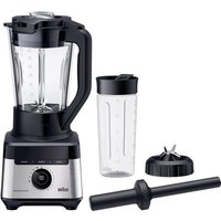 Braun Küchenmaschine "PowerBlend 7 JB 7551 BK - 1400W, Hochleistungsmixer, 9 Programme, 2 L", 30.000 U/min, 10 Geschwindigkeiten, Metallkupplung, spülmaschinenfest von Braun