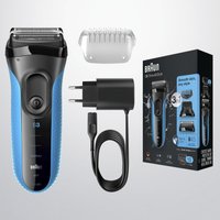 Braun Rasierer Series 3 3010BT schwarz/blau (151562) von Braun